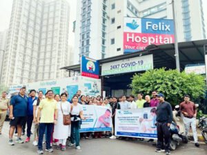 Noida News: गठिया रोग की जागरूकता के लिए फेलिक्स हॉस्पिटल ने किया वॉकथॉन का आयोजन