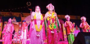 Noida news: शहर में राम बारात निकालकर रामलीला का हुआ शुभारंभ