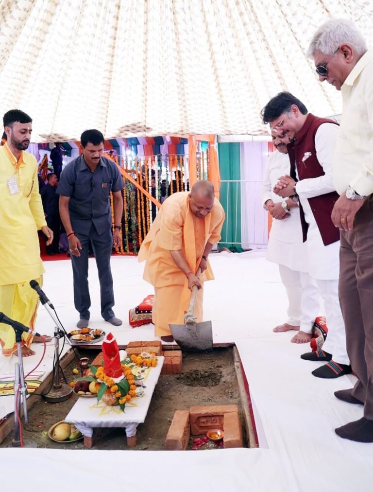 योगी ने एनडीएमए के नये भवन का किया शिलान्यास
