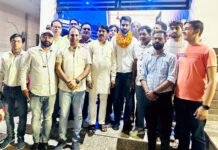 ग्राम अगाहपुर में युवा और बुजुर्गों ने किया सचिन बैंसला का जोरदार स्वागत