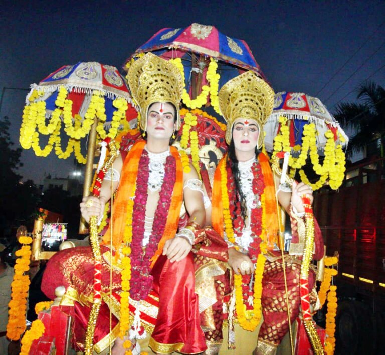 भगवान श्री राम की विशाल राम बारात निकाली