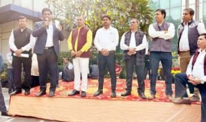 एनईए ने की आम सभा आयोजित, सौंपा मांग पत्र