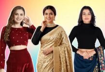 सर्दियों में साड़ी का स्टाइल बढ़ाएंगे ये वूलन ब्लाउज, खरीदें लेटेस्ट डिजाइन