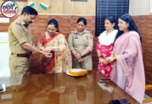 सुरक्षा के प्रहरी बने ‘भाई’, सेक्टर-49 थाने में युवा व्यापार मंडल ने मनाया रक्षाबंधन